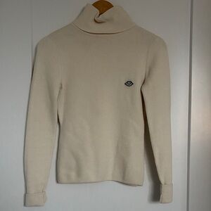 SEE BY CHLOE Ribbed Cream Women’s Sweater, Fits XS/S
